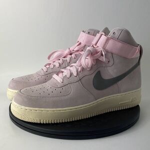 Nike Air Force 1 High ‘07 Pink/Gray/Sail Suede Shoes 315121-611 Men’s Size 10